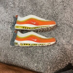 Nike White and Orange Sneakers